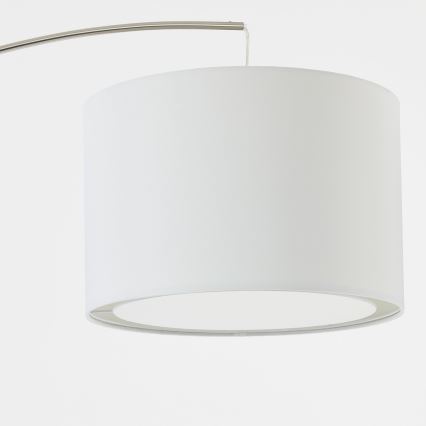 Brilliant - Подова лампа CLARIE 1xE27/60W/230V матов хром/бяла