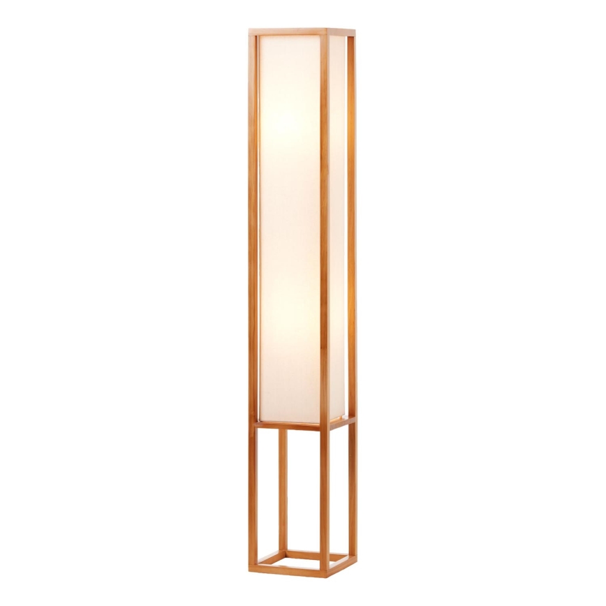 Brilliant - Подова лампа SEASIDE 2xE27/40W/230V бяла/кафява