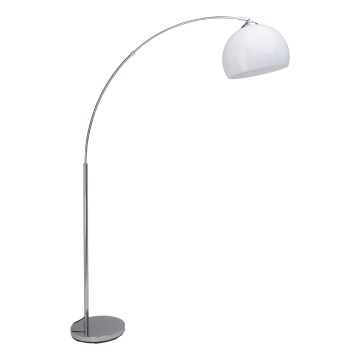 Brilliant - Подова лампа VESSA 1xE27/60W/230V лъскав хром/бяла