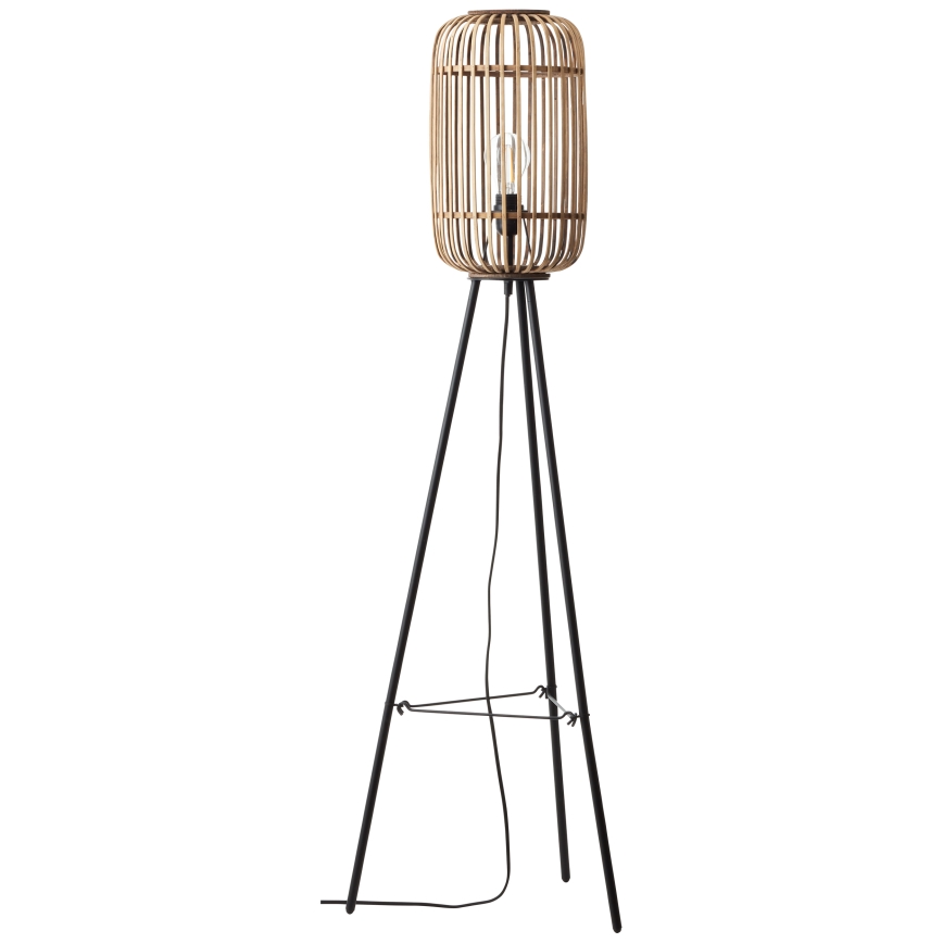 Brilliant - Подова лампа WOODROW 1xE27/60W/230V бамбук