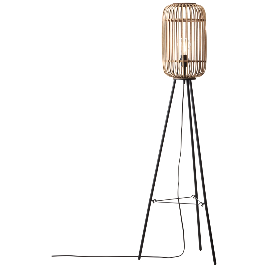 Brilliant - Подова лампа WOODROW 1xE27/60W/230V бамбук