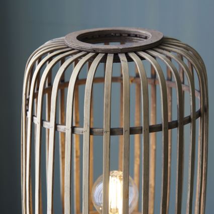 Brilliant - Подова лампа WOODROW 1xE27/60W/230V бамбук