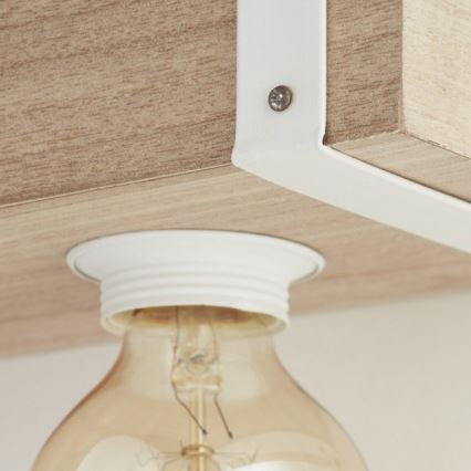 Brilliant - Полилей на въже WHITEWOOD 5xE27/30W/230V