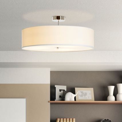 Brilliant - Полилей за повърхностен монтаж ANDRIA 3xE27/60W/230V Ø 60 см бял