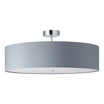 Brilliant - Полилей за повърхностен монтаж ANDRIA 3xE27/60W/230V Ø 60 см сив