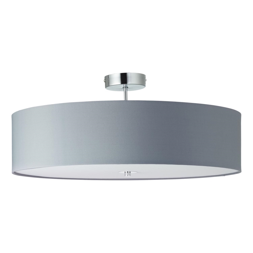 Brilliant - Полилей за повърхностен монтаж ANDRIA 3xE27/60W/230V Ø 60 см сив