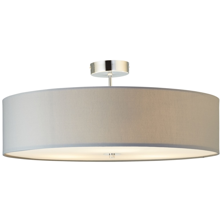 Brilliant - Полилей за повърхностен монтаж ANDRIA 3xE27/60W/230V Ø 60 см сив