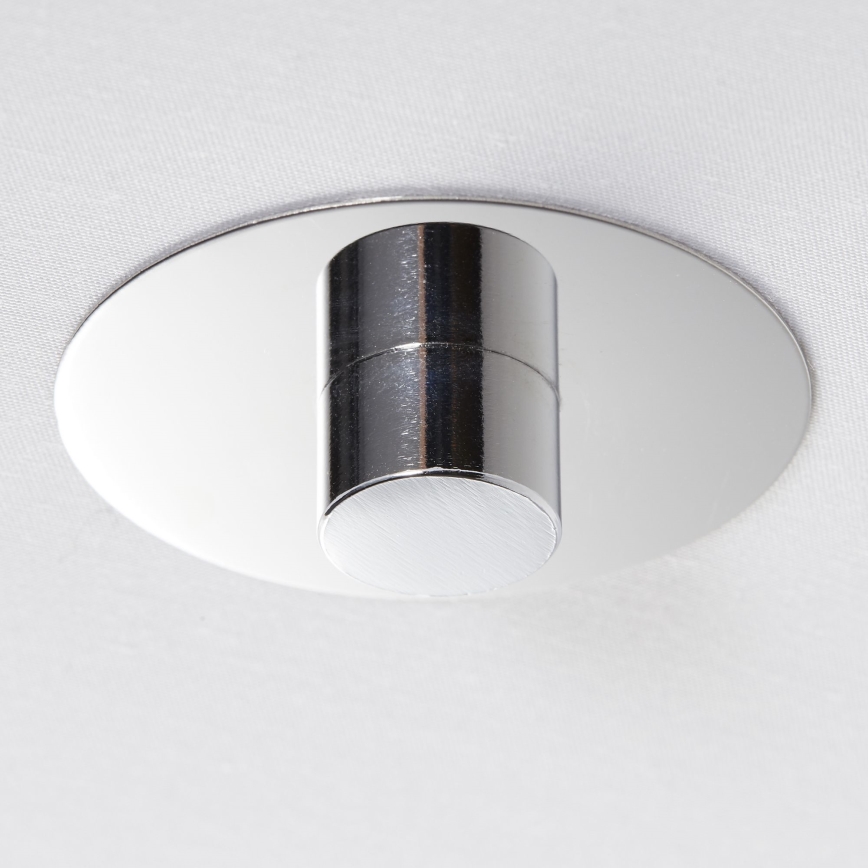 Brilliant - Полилей за повърхностен монтаж ANDRIA 3xE27/60W/230V Ø 60 см сив