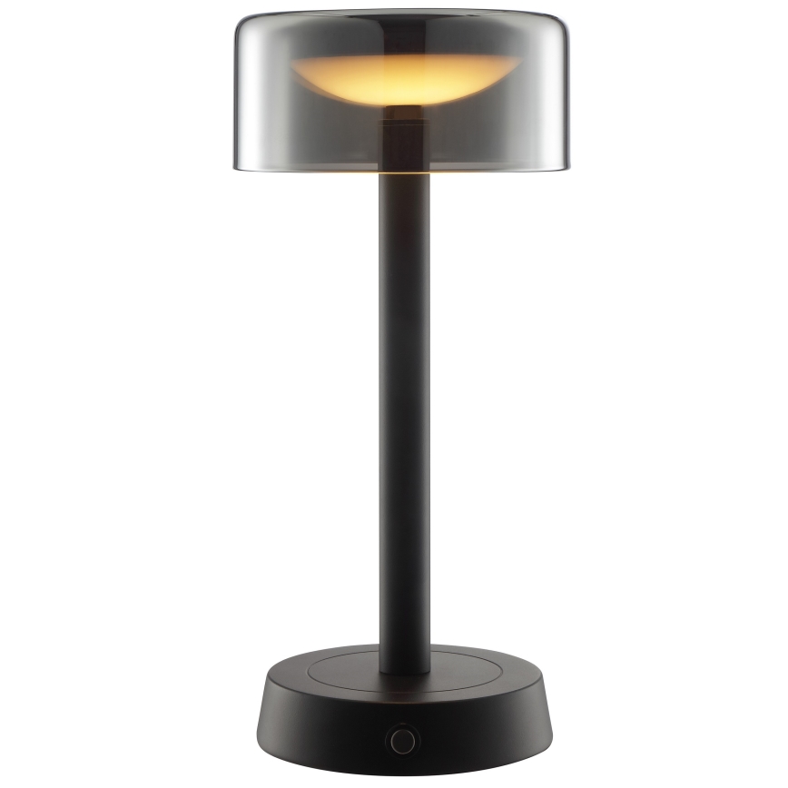 Brilliant - RAZOR димируема презареждаема сензорна външна настолна LED лампа 2,5W/5V 2700K 2600 mAh IP44 черна