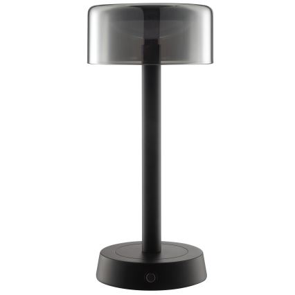 Brilliant - RAZOR димируема презареждаема сензорна външна настолна LED лампа 2,5W/5V 2700K 2600 mAh IP44 черна