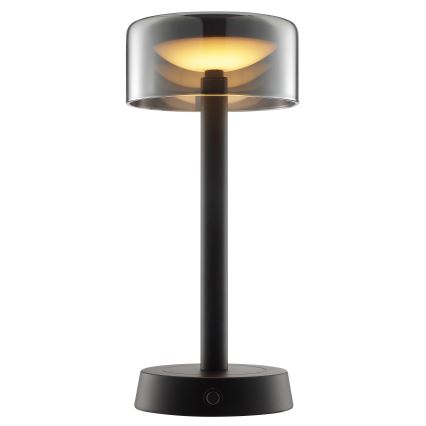 Brilliant - RAZOR димируема презареждаема сензорна външна настолна LED лампа 2,5W/5V 2700K 2600 mAh IP44 черна