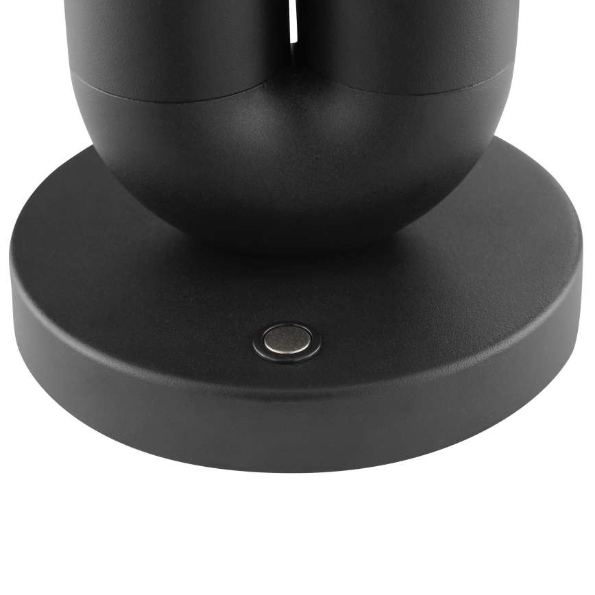 Brilliant - димируема презареждаема сензорна външна настолна лампа SAYU LED/2,5W/5V 2700K 2600 mAh IP44 черна