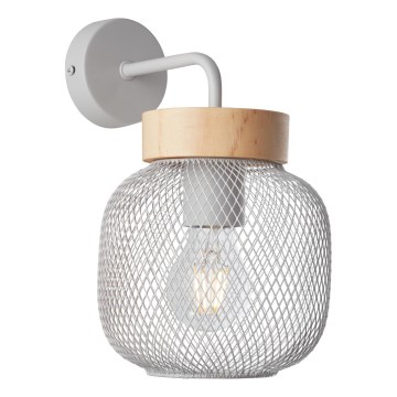 Brilliant - Стенна лампа GIADA 1xE27/40W/230V сива