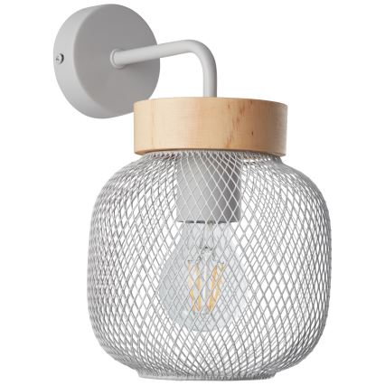 Brilliant - Стенна лампа GIADA 1xE27/40W/230V сива