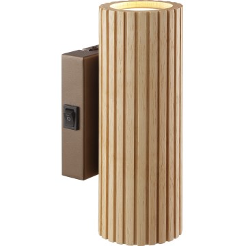 Brilliant - Стенно осветително тяло LAKEWOOD 2xGU10/10W/230V кафяво