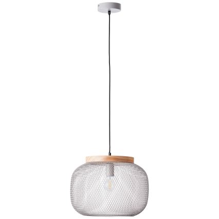 Brilliant - Стилен пендел на кабел GIADA 1xE27/40W/230V Ø 39 см, сив