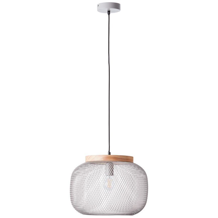 Brilliant - Стилен пендел на кабел GIADA 1xE27/40W/230V Ø 39 см, сив