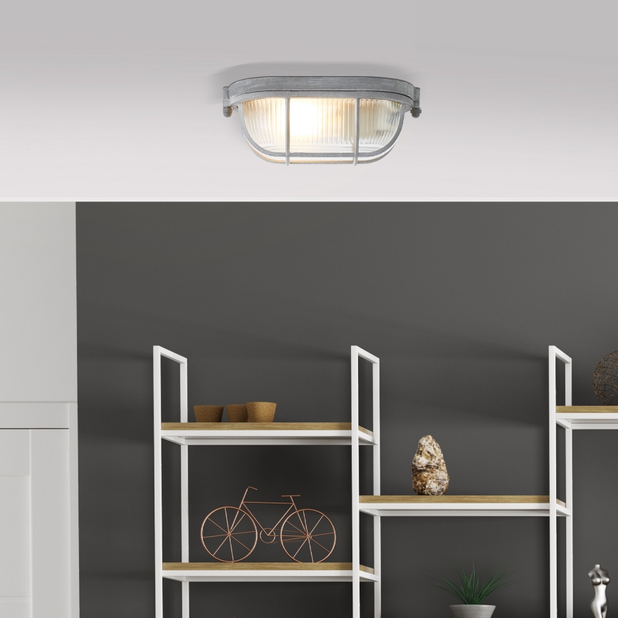 Brilliant - Таванно осветително тяло BOBBI 1xE27/40W/230V сиво