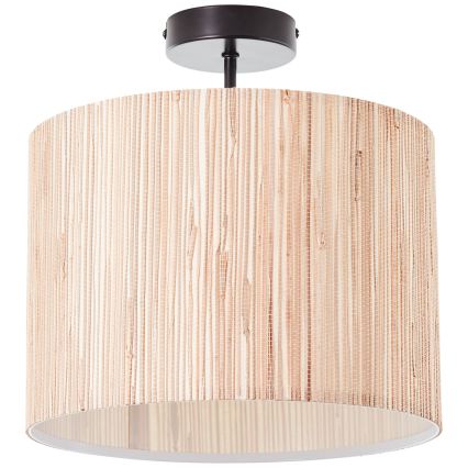 Brilliant - Таванно осветително тяло WIMEA 1xE27/52W/230V Ø 30 см черно/бежово