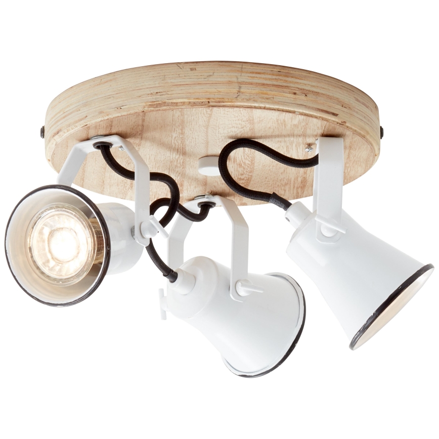 Brilliant - Точково осветително тяло SEED 3xGU10/5W/230V бяло/бежово