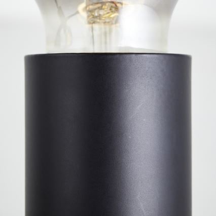Brilliant - Точково осветително тяло TIFFANY 4xE27/28W/230V черно