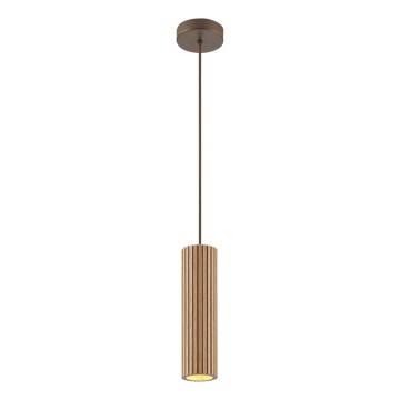 Brilliant - Висяща лампа на кабел LAKEWOOD, 1xGU10/10W/230V, Ø 10 см, кафява