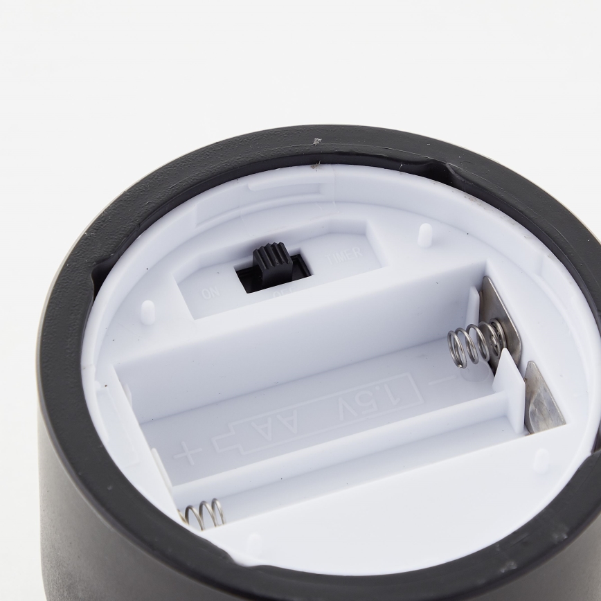 Brilliant - комплект от 3 LED свещи BOUGIE LED/2xAA IP44 черни/опушени