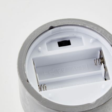 Brilliant - Комплект от 3 LED свещи BOUGIE LED/2xAA IP44 сив/димчато