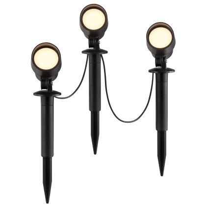 Brilliant - Комплект от 3 външни LED лампи KAMARA LED/8,5W/230V IP44 черни