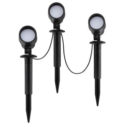Brilliant - Комплект от 3 външни LED лампи KAMARA LED/8,5W/230V IP44 черни