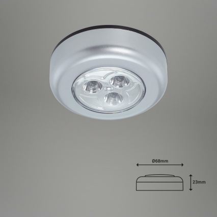 Brilo 2633-054 - К-кт 5x LED Осветление за ориентация чрез докосване CABINET LED/1W/4,5V