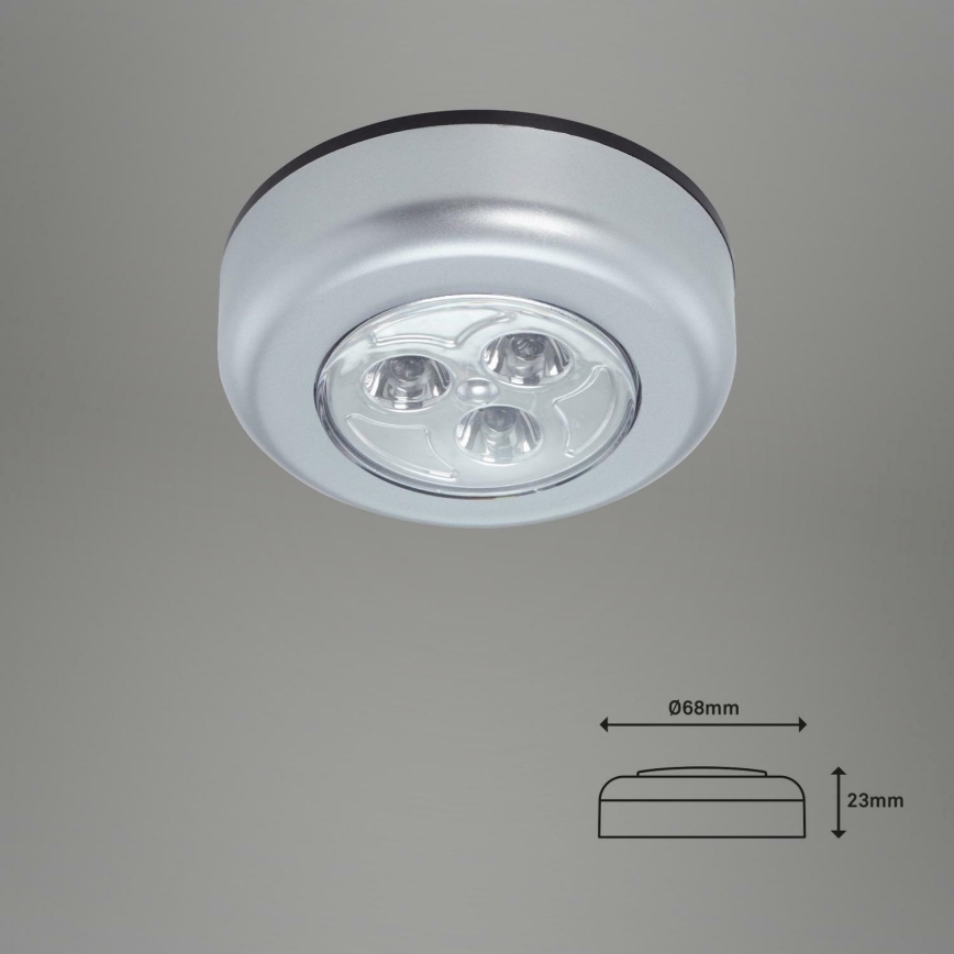 Brilo 2633-054 - К-кт 5x LED Осветление за ориентация чрез докосване CABINET LED/1W/4,5V