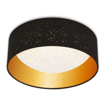 Brilo 3482-015 - LED Плафониера MAILA STARRY LED/12W/230V черен/златист