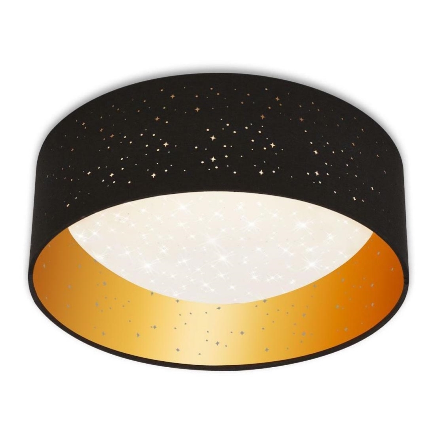 Brilo 3482-015 - LED Плафониера MAILA STARRY LED/12W/230V черен/златист