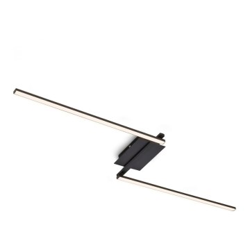 Brilo 3500-015 - LED Полилей за повърхностен монтаж STAFF 2xLED/6W/230V черен