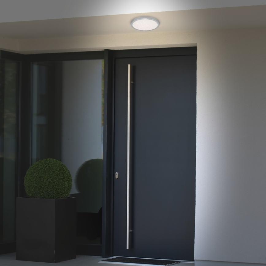 Brilo 3649-014 - LED Плафон за баня RUNA LED/18,5W/230V IP44 сребрист