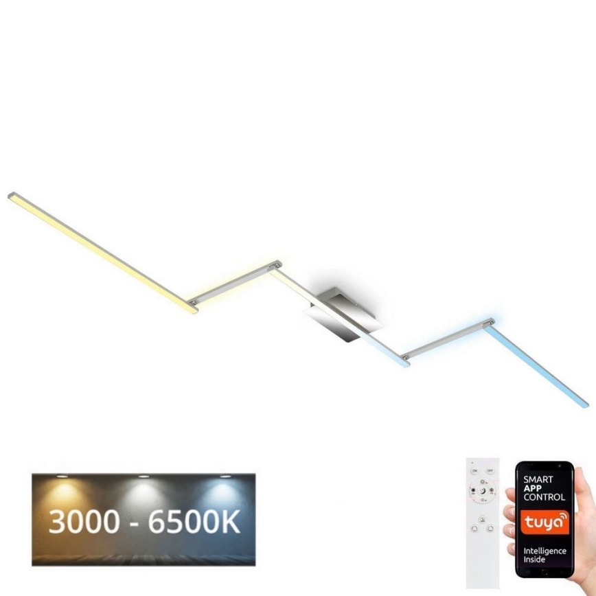 Brilo 3737-018 - LED Димируем плафон SMART LED/24W/230V 3000-6500K Wi-Fi Tuya + дистанционно управление