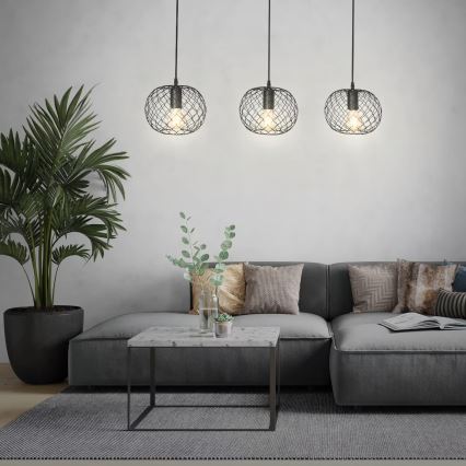 Brilo 4037-035 - Люстра на кабел WINKI 3xE27/40W/230V