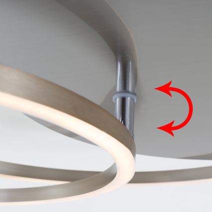 Brilo - Димируемо таванно LED осветително тяло FRAMES LED/14W/230V + LED/22W 3000K