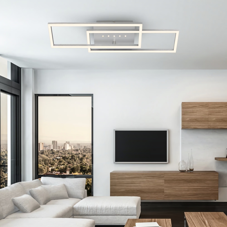 Brilo - Димируемо таванно LED осветително тяло LED/30W/230V 3000K матов хром