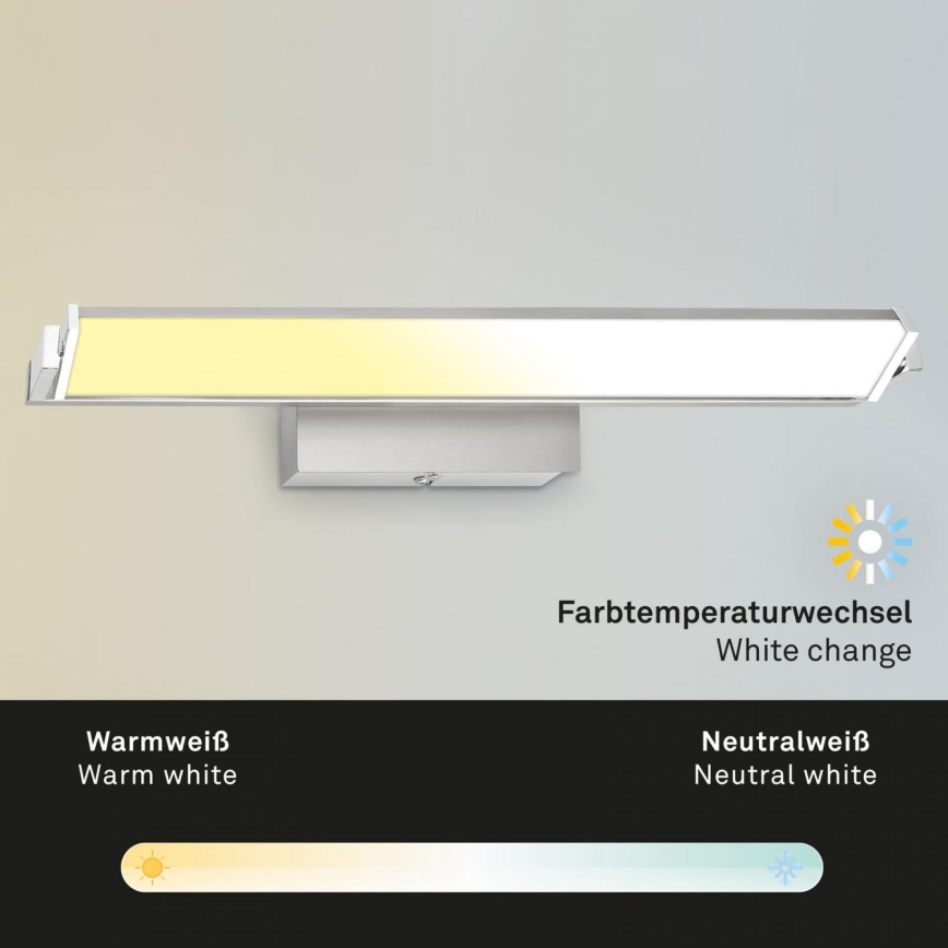 Brilo - LED Димируем аплик LED/18W/230V 2700-4000K сребрист