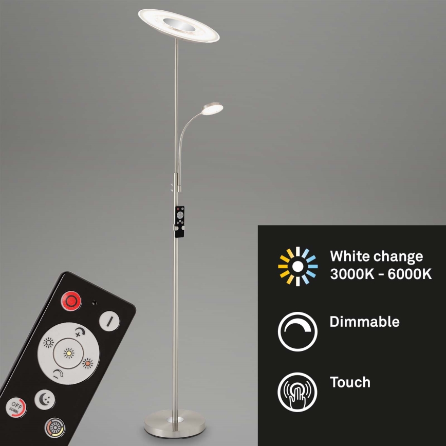 Brilo - LED Димируем лампион LED/29,5W/230V + LED/3,5W 3000-6000K + дистанционно управление