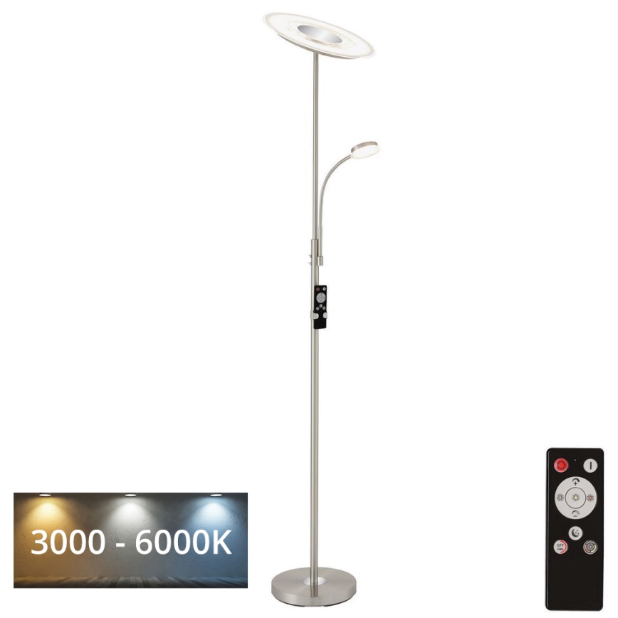 Brilo - LED Димируем лампион LED/29,5W/230V + LED/3,5W 3000-6000K + дистанционно управление