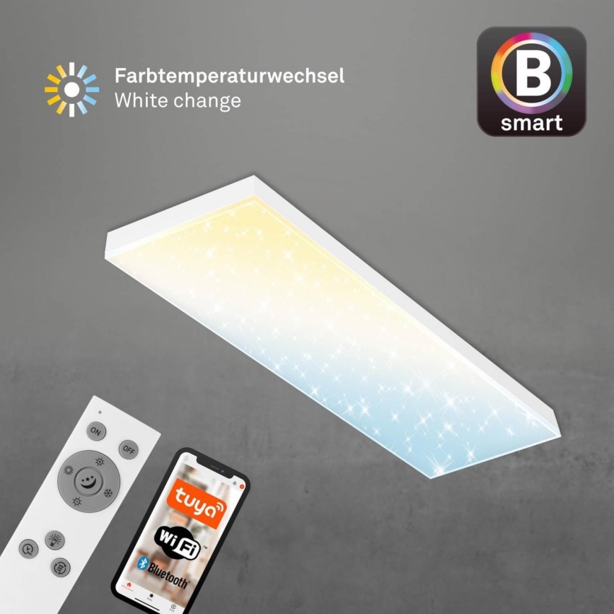 Brilo - LED Димируем панел за повърхностен монтаж FRAMELESS LED/28W/230V 3000-6500K Wi-Fi Tuya + дистанционно управление