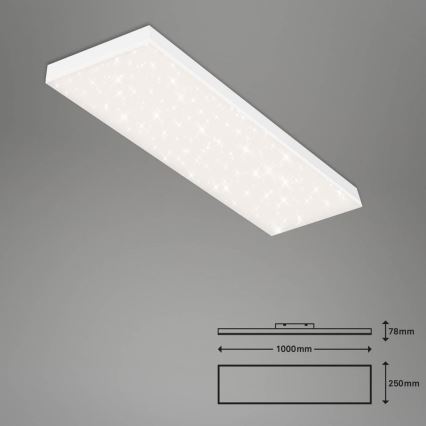 Brilo - LED Димируем панел за повърхностен монтаж FRAMELESS LED/28W/230V 3000-6500K Wi-Fi Tuya + дистанционно управление