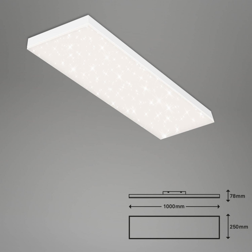 Brilo - LED Димируем панел за повърхностен монтаж FRAMELESS LED/28W/230V 3000-6500K Wi-Fi Tuya + дистанционно управление