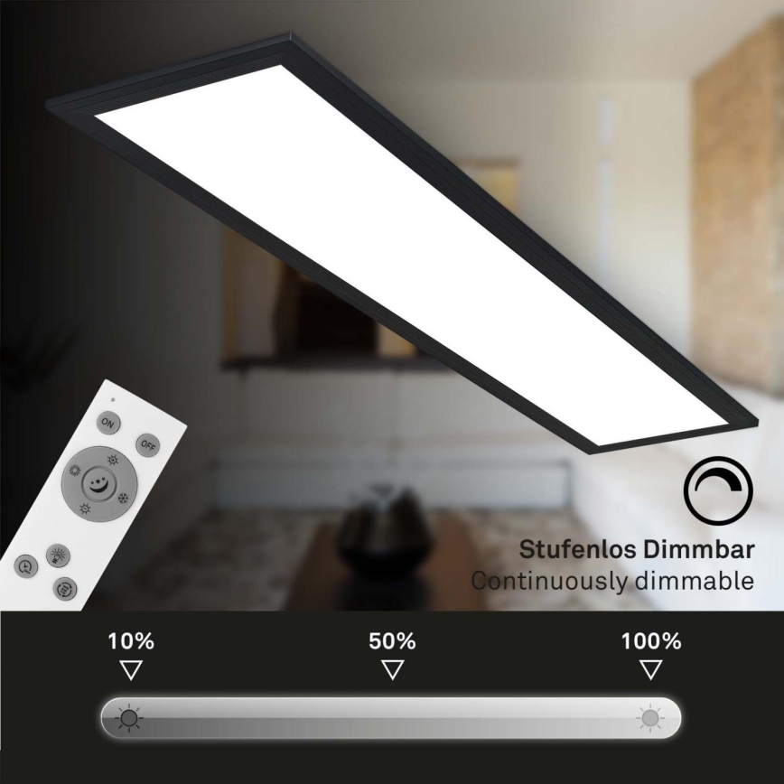 Brilo - LED Димируем панел за повърхностен монтаж LED/24,5W/230V 3000-6500K + дистанционно управление