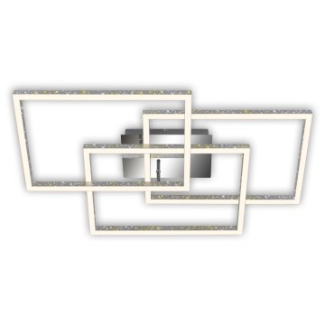 Brilo - LED Димируем плафон FRAME LED/57W/230V 3000K матов хром