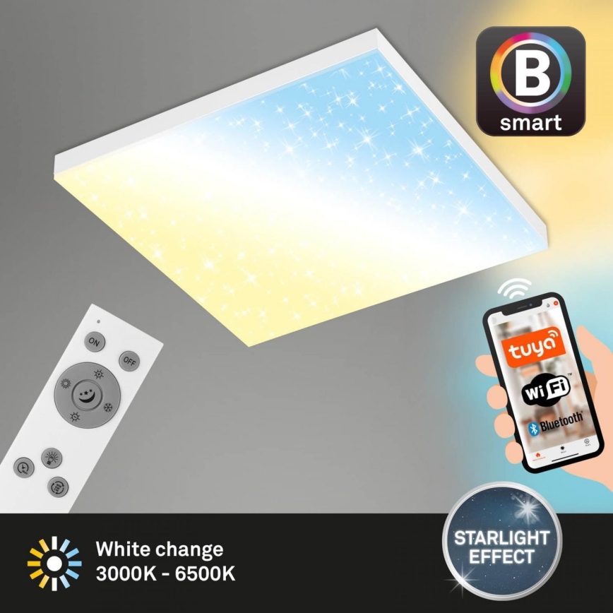 Brilo - LED Димируем плафон FRAMELESS LED/24W/230V 3000-6500K Wi-Fi Tuya + дистанционно управление