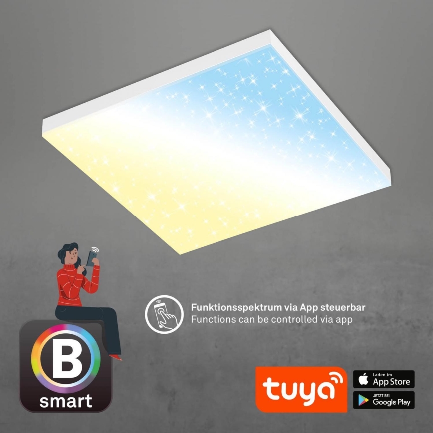 Brilo - LED Димируем плафон FRAMELESS LED/24W/230V 3000-6500K Wi-Fi Tuya + дистанционно управление